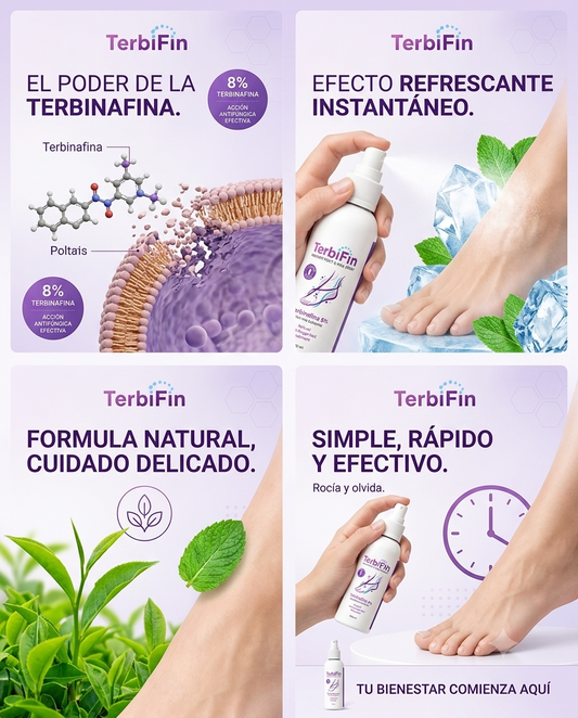 SPRAY PARA HONGOS EN MANOS Y PIES TERBIFIN + ENVIÓ GRATIS